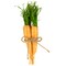 Northlight Straw Carrot Easter Decorations - 9"- Orange and Green - Set of 3